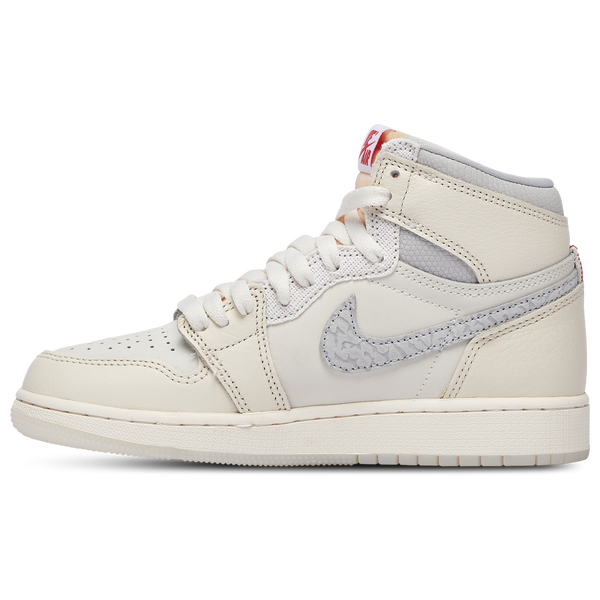 Jordan Air Jordan Retro 1 Hi - Boys' Grade School - Sail/University Red/Pale Ivory - Image 2