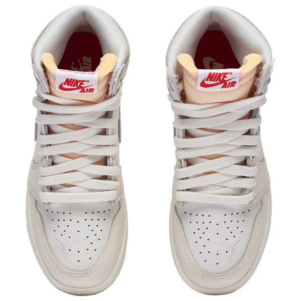 Jordan Air Jordan Retro 1 Hi - Boys' Grade School - Sail/University Red/Pale Ivory - Image 4