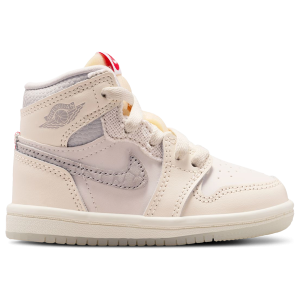 Jordan Retro 1 High - Boys' Toddler - Pale Ivory/University Red/Pale Ivory