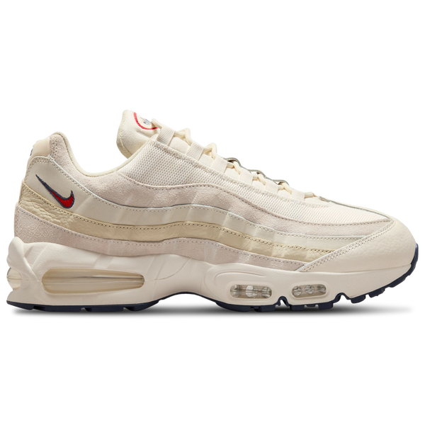 Nike Air Max 95 OG - Men's - Pale Ivory/University Red/Light Khaki