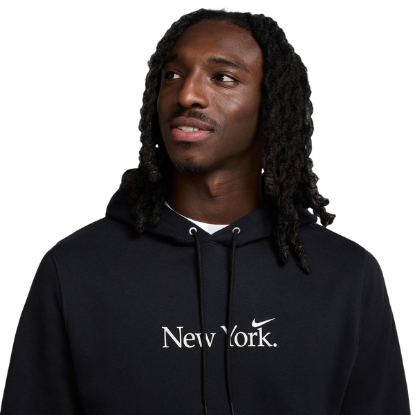 Nike NYC Club Pullover BB Hoodie - Men's - Black/White - Image 3