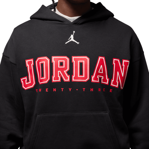 Jordan Skate Oversize Stretch Pullover Hoodie - Men's - White/Black - Image 4