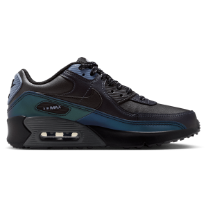 Nike Air Max 90 SE - Boys' Grade School - Black/Black/Dk Smoke Grey