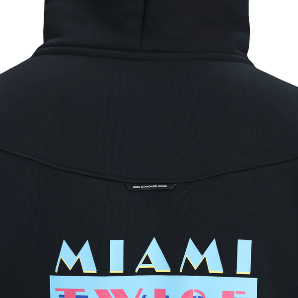 Nike Lebron TF SI Brushed Pullover Hoodie - Men's - White/Black - Image 3