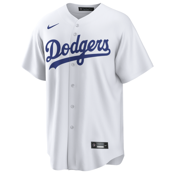 Nike Los Angeles Dodgers Home Replica Jersey - Men's - White - Image 2