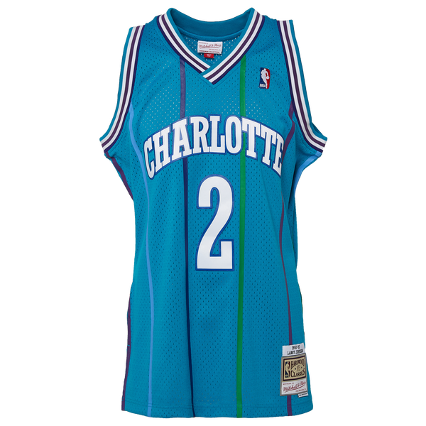 Mitchell & Ness Hornets Swingman Jersey - Men's - Teal - Image 2