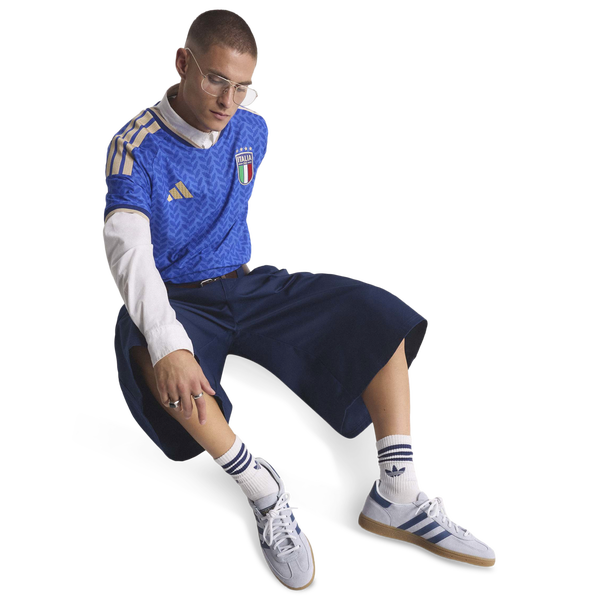 adidas Italy Handball Spezial - Men's - Navy/Sky Blue - Image 11