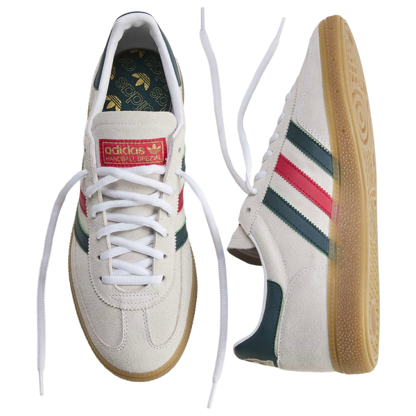 adidas Mexico Handball Spezial - Men's - White/Aurora Ivy/Better Scarlet - Image 7