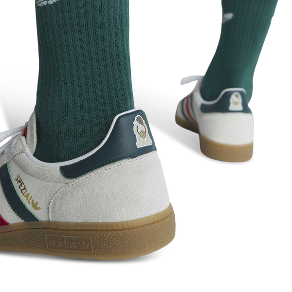 adidas Mexico Handball Spezial - Men's - White/Aurora Ivy/Better Scarlet - Image 9