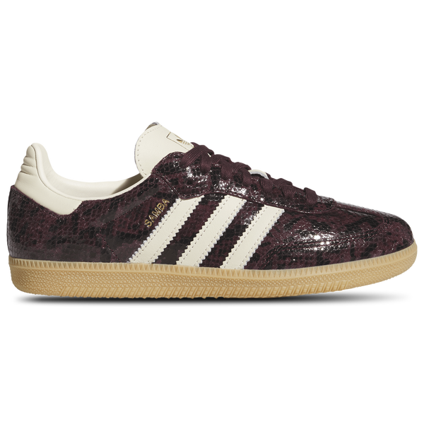 adidas Originals Samba OG - Women's - Maroon/Cream White/Gold Metallic
