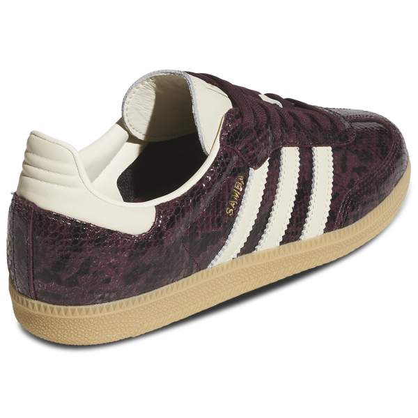 adidas Originals Samba OG - Women's - Maroon/Cream White/Gold Metallic - Image 3