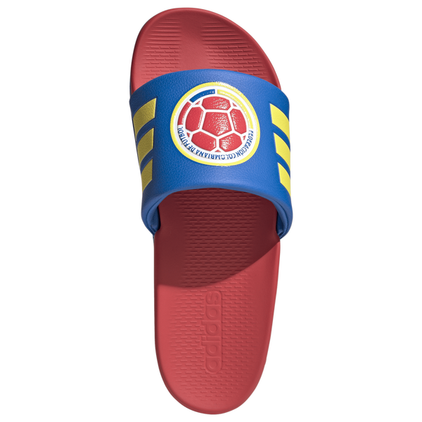 adidas Colombia adilette Comfort World Cup '26 - Men's - Blue/Yellow/Red - Image 4