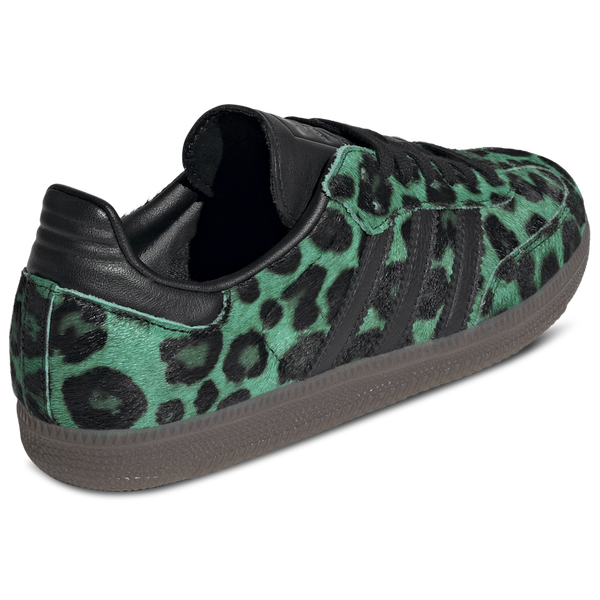 adidas Originals Samba - Women's - Semi Screaming Green/Core Black/Gold Met - Image 3
