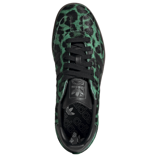 adidas Originals Samba - Women's - Semi Screaming Green/Core Black/Gold Met - Image 4