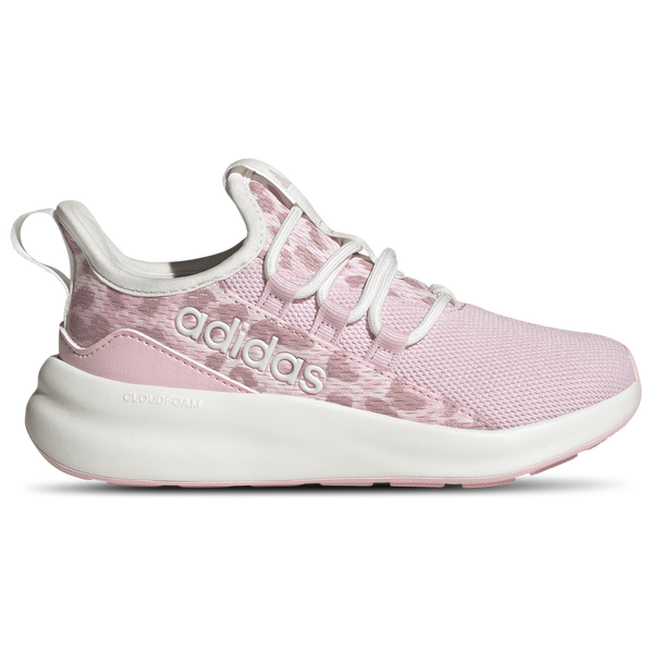 adidas Lite Racer Adapt 8.0 Elastic Lace - Boys' Grade School - Core White/Distilled Pink/Clear Pink