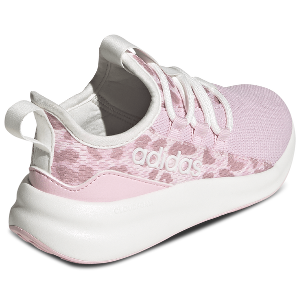 adidas Lite Racer Adapt 8.0 Elastic Lace - Boys' Grade School - Core White/Distilled Pink/Clear Pink - Image 3