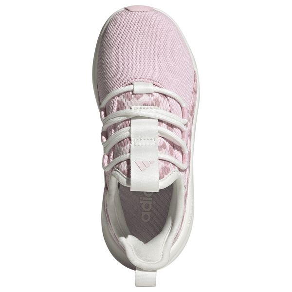 adidas Lite Racer Adapt 8.0 Elastic Lace - Boys' Grade School - Core White/Distilled Pink/Clear Pink - Image 4