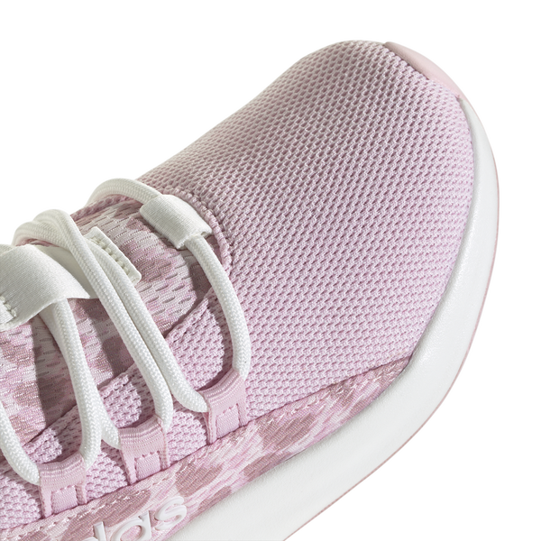 adidas Lite Racer Adapt 8.0 Elastic Lace - Boys' Grade School - Core White/Distilled Pink/Clear Pink - Image 7