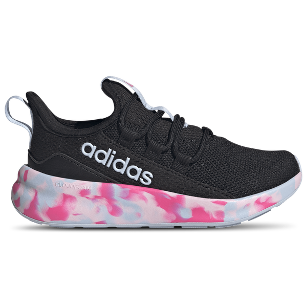 adidas Lite Racer Adapt 8.0 Elastic Lace - Boys' Grade School - Core Black/Crystal Sky/Shock Pink