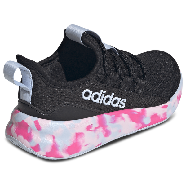 adidas Lite Racer Adapt 8.0 Elastic Lace - Boys' Grade School - Core Black/Crystal Sky/Shock Pink - Image 3