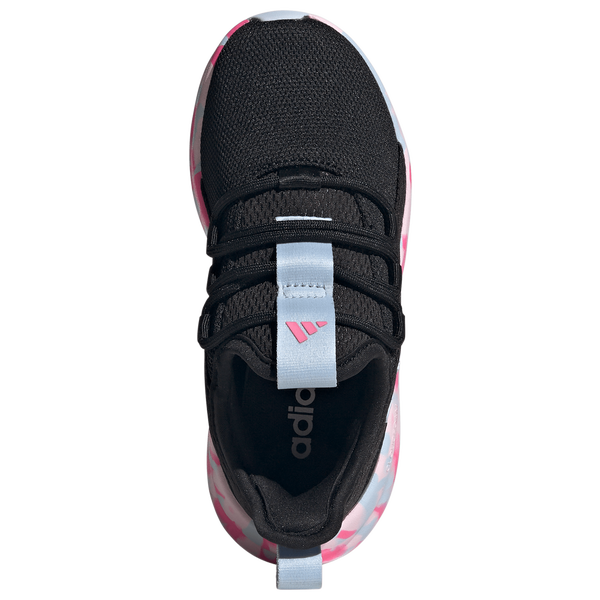 adidas Lite Racer Adapt 8.0 Elastic Lace - Boys' Grade School - Core Black/Crystal Sky/Shock Pink - Image 4
