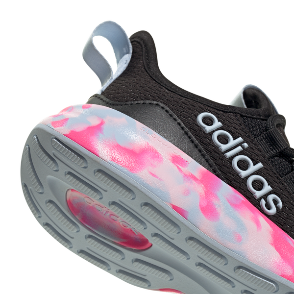 adidas Lite Racer Adapt 8.0 Elastic Lace - Boys' Grade School - Core Black/Crystal Sky/Shock Pink - Image 6