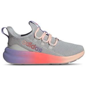 adidas Lite Racer Adapt 8.0 Elastic Lace - Boys' Grade School - Grey/Grey/Purple Rush