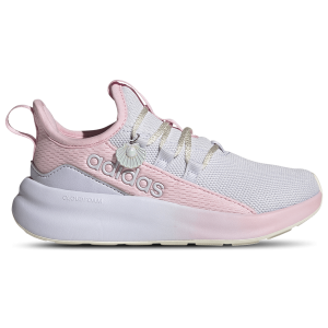 adidas Lite Racer Adapt 8.0 Elastic Lace - Girls' Grade School - Clear Pink/Core White/Frozen Purple