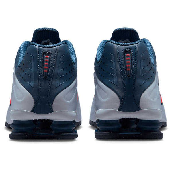 Nike Shox R4 - Men's - Bright Crimson/Football Grey/New Slate - Image 3