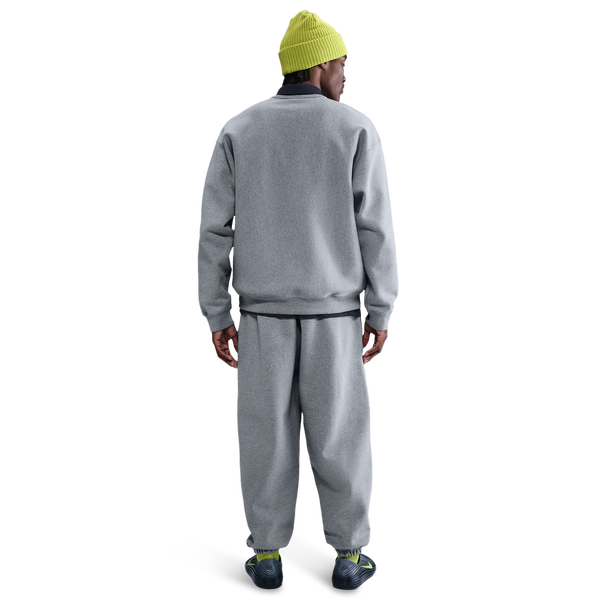 Nike Solo Swoosh BB CF Pant - Men's - Light Smoke Grey/White/Dark Grey Heather - Image 4