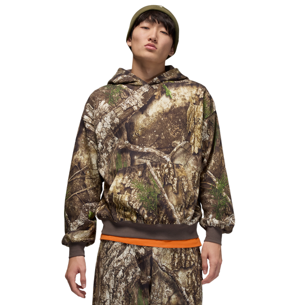 Jordan Brooklyn Fleece Pullover RLT - Men's - Medium Olive/Sail