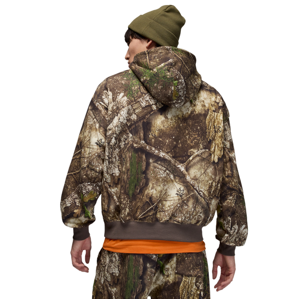 Jordan Brooklyn Fleece Pullover RLT - Men's - Medium Olive/Sail - Image 2