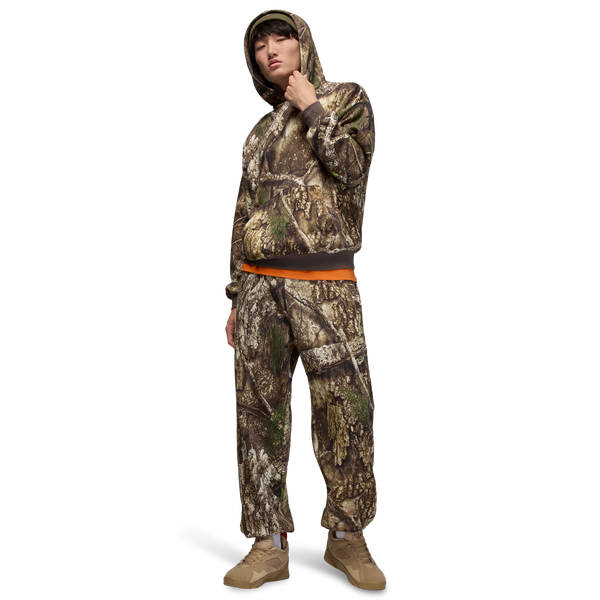 Jordan Brooklyn Fleece Pullover RLT - Men's - Medium Olive/Sail - Image 4