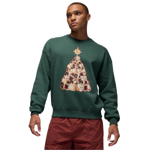 Jordan Brooklyn Holiday Fleece Crew - Men's - Midnight Green/Black