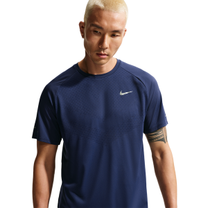 Nike Dri-FIT ADV STRIDE SS TOP - Men's - Midnight Navy/Reflective Silver