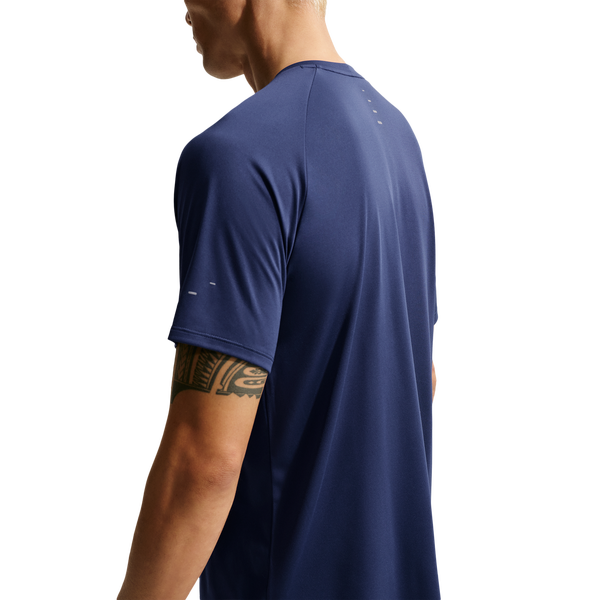 Nike Dri-FIT ADV STRIDE SS TOP - Men's - Midnight Navy/Reflective Silver - Image 2