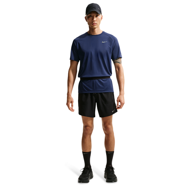 Nike Dri-FIT ADV STRIDE SS TOP - Men's - Midnight Navy/Reflective Silver - Image 4