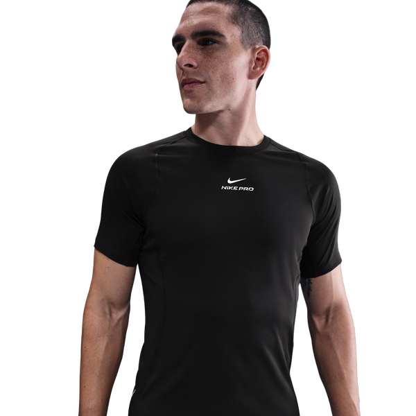 Nike Pro Training Dri-FIT SS Top - Men's - Black/White