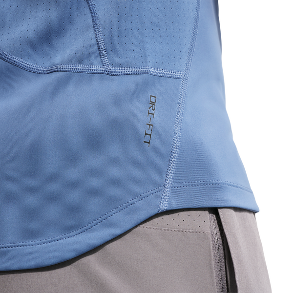 Nike Pro Training Dri-FIT SS Top - Men's - Indigo Storm/Black - Image 3