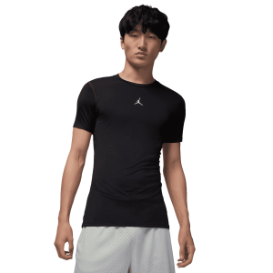 Jordan Dri-FIT Sport Short Sleeve Base Layer Top - Men's - White/Black