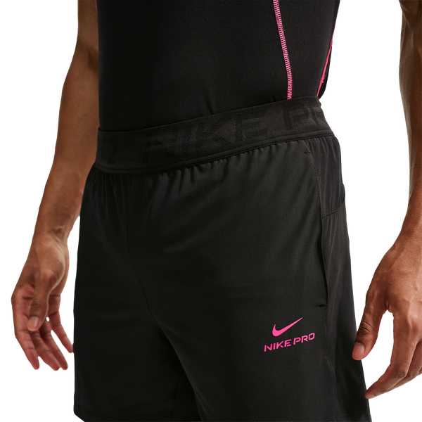 Nike Pro Training Dri-FIT 6In Short - Men's - Black/Hyper Pink