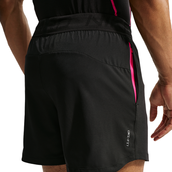Nike Pro Training Dri-FIT 6In Short - Men's - Black/Hyper Pink - Image 2