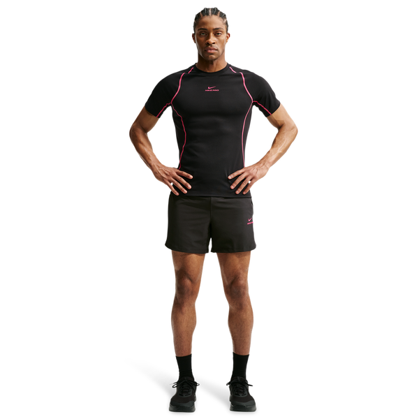 Nike Pro Training Dri-FIT 6In Short - Men's - Black/Hyper Pink - Image 4