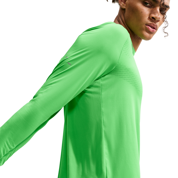 Nike Dri-FIT Adv Stride LS Top - Men's - Green Spark/Reflective Silver - Image 2