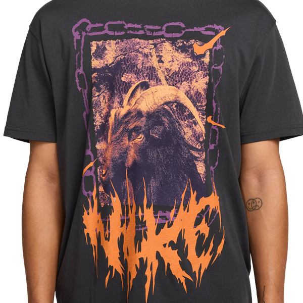 Nike M90 OC Loose T-Shirt - Men's - Grey/Red - Image 3