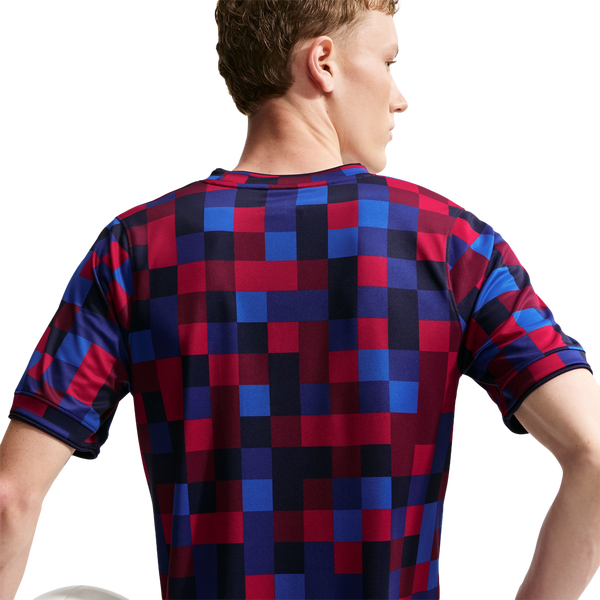 Nike FCB Dri-FIT Short Sleeve Top - Men's - Blue/Red - Image 2