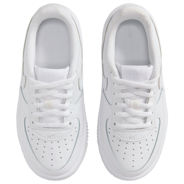 Nike Air Force 1 Low Lace - Boys' Preschool - White/White - Image 4