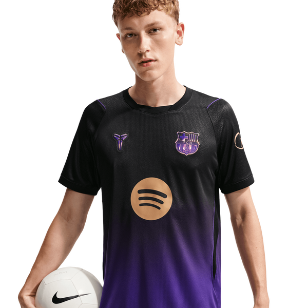 Nike FCB Dri-FIT Short Sleeve Stadium Away Jersey - Men's - Black/Purple