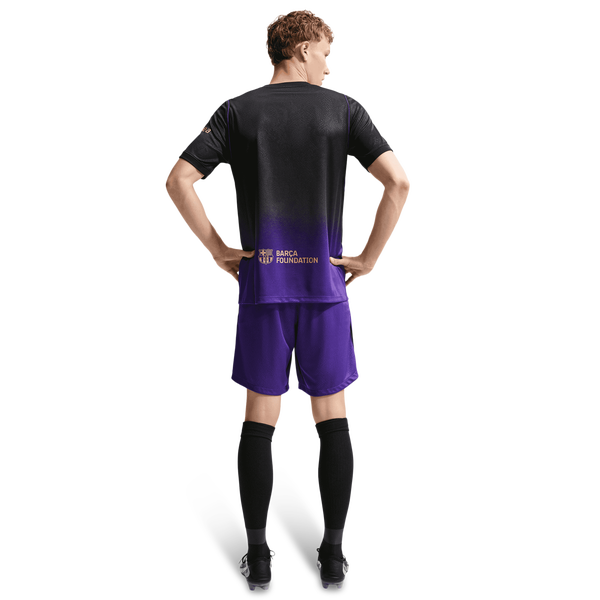 Nike FCB Dri-FIT Short Sleeve Stadium Away Jersey - Men's - Black/Purple - Image 2