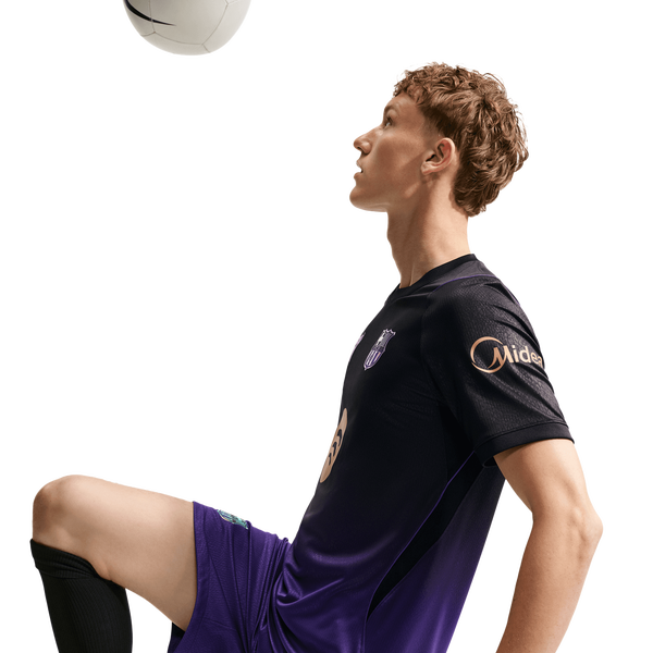 Nike FCB Dri-FIT Short Sleeve Stadium Away Jersey - Men's - Black/Purple - Image 3